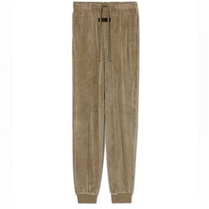 Fear of God ESSENTIALS Womens Velour Sweat Pant in Wood Size XXS